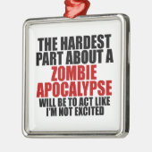 Zombie Apocalypse Metalen Ornament (Links)