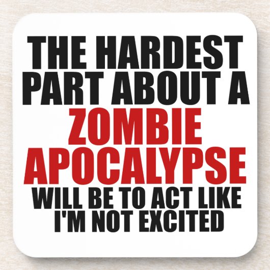 Zombie Apocalypse Onderzetter (Voorkant)