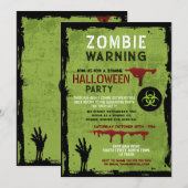Zombie Apocalypse Party Graveyard Halloween Kaart (Voorkant / Achterkant)