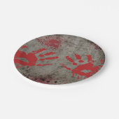 Zombie Apocalypse Party Papier Borden Papieren Bordje (Gekanteld)