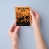 Zombie Apocalypse Party Uitnodigen Flyer (Hand)