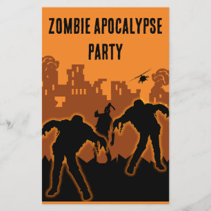 Zombie Apocalypse Party Uitnodigen Flyer