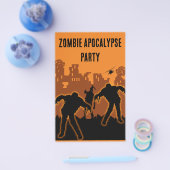 Zombie Apocalypse Party Uitnodigen Flyer (Enkel)