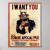 Zombie Apocalypse Poster (Voorkant)