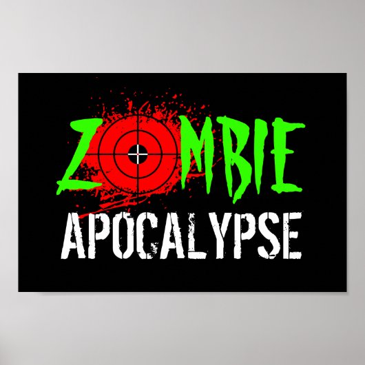Zombie apocalypse poster (Voorkant)