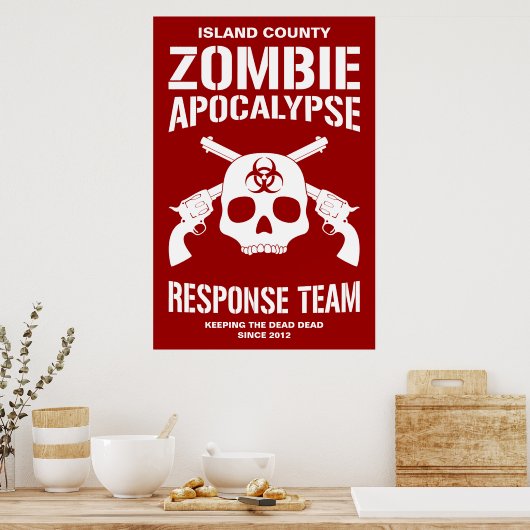 Zombie Apocalypse Poster (Keuken)