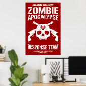 Zombie Apocalypse Poster (Thuiskantoor)