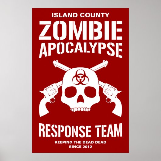 Zombie Apocalypse Poster (Voorkant)