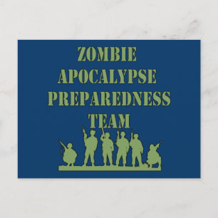 Zombie Apocalypse Preparaat Team Briefkaart