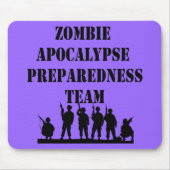 Zombie Apocalypse Preparaat Team Muismat (Voorkant)