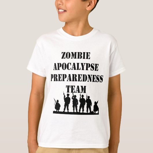Zombie Apocalypse Preparaat Team T-shirt (Voorkant)