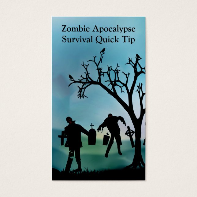 Zombie Apocalypse Quick Tip Kaart (Voorkant)