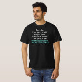 Zombie Apocalypse Quote Dark T-shirt (Voorkant volledig)