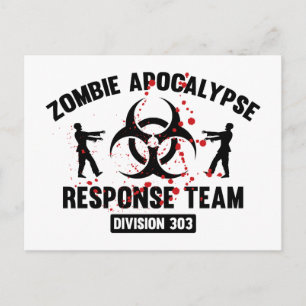 Zombie Apocalypse Response Team Briefkaart