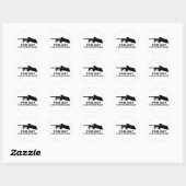 Zombie Apocalypse Ronde Sticker (Vel)