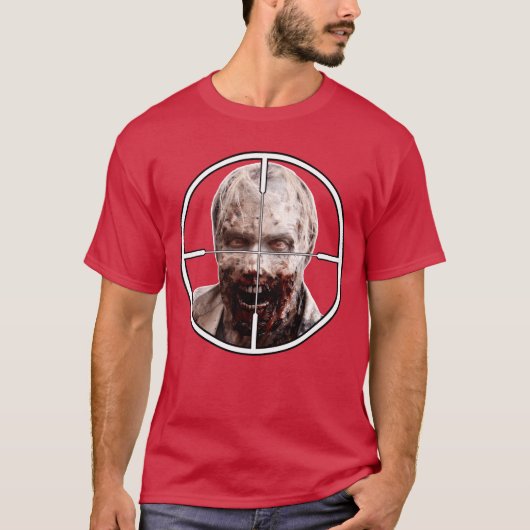Zombie Apocalypse-scherpschutter en gamers Hallowe T-shirt (Voorkant)