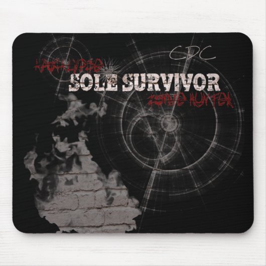 Zombie Apocalypse Sole Survivor Muismat (Voorkant)