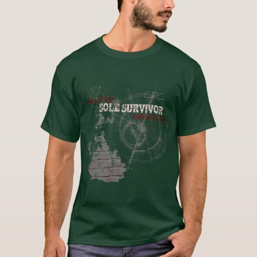 Zombie Apocalypse Sole Survivor T-Shirt (Voorkant)