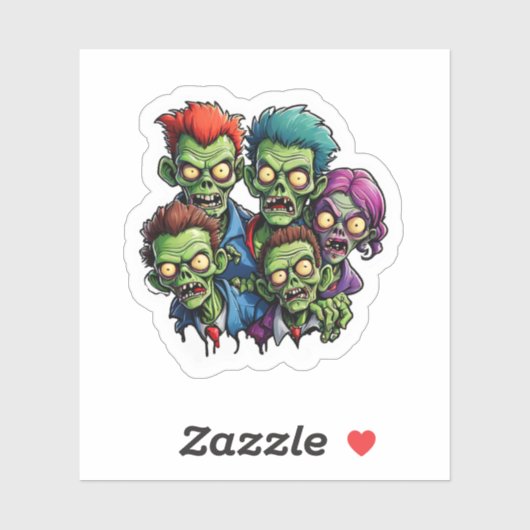 Zombie Apocalypse Sticker (Vel)