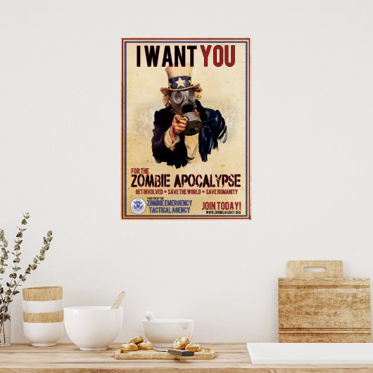 Zombie Apocalypse, SUPER VALUE Poster (Keuken)