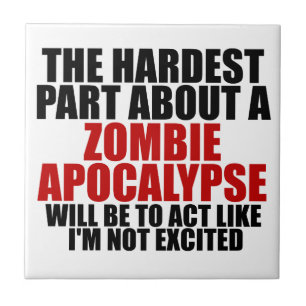 Zombie Apocalypse Tegeltje