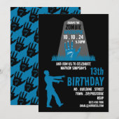 Zombie Apocalypse Theme Escape Room Birthday Party Kaart (Voorkant / Achterkant)