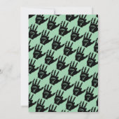 Zombie Apocalypse Theme Escape Room Birthday Party Kaart (Achterkant)