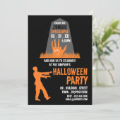 Zombie Apocalypse Theme Escape Room Halloween Kaart (Staand voorkant)