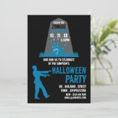 Zombie Apocalypse Theme Escape Room Halloween Kaart (Staand voorkant)