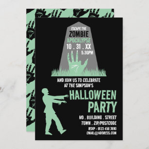 Zombie Apocalypse Theme Escape Room Halloween Kaart