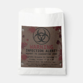 Zombie Apocalypse Verjaardag | Halloween Biohazard Bedankzakje