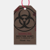 Zombie Apocalypse Verjaardag | Halloween Biohazard Cadeaulabel (Voorkant)