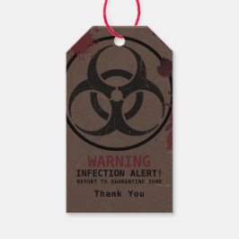 Zombie Apocalypse Verjaardag | Halloween Biohazard Cadeaulabel