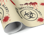 Zombie Apocalypse Verjaardag | Halloween Biohazard Cadeaupapier (Rol Hoek)