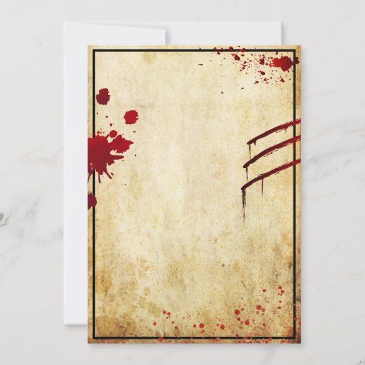 Zombie Apocalypse Verjaardag | Halloween Biohazard Kaart (Achterkant)