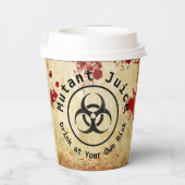 Zombie Apocalypse Verjaardag | Halloween Biohazard Papieren Bekers (Achterkant)