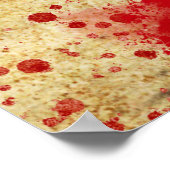 Zombie Apocalypse Verjaardag | Halloween Biohazard Poster (Hoek)