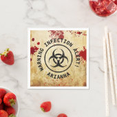 Zombie Apocalypse Verjaardag | Halloween Biohazard Servet (Insitu)