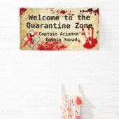 Zombie Apocalypse Verjaardag | Halloween Biohazard Spandoek (Insitu)