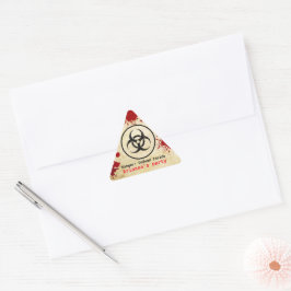 Zombie Apocalypse Verjaardag | Halloween Biohazard Sticker