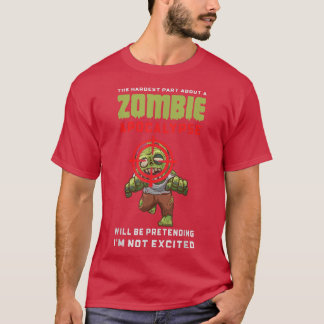Zombie Apocalypse Zombies Funny Halloween 6921 T-shirt