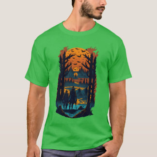 Zombie Apocalypseregen Kamp jongen T-shirt
