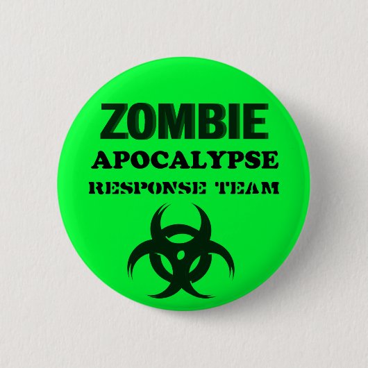 Zombie Apocolypse Response Team Ronde Button 5,7 Cm (Voorkant)