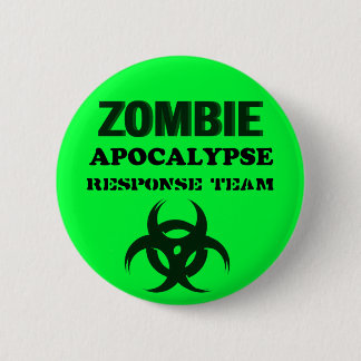 Zombie Apocolypse Response Team Ronde Button 5,7 Cm