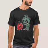 Zombie Apple - Grappige Spooky Zombie Halloween Lo T-shirt (Voorkant)