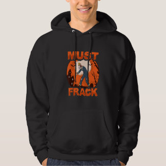 Zombie-arbeider op olieveld moet halloween-kostuum hoodie