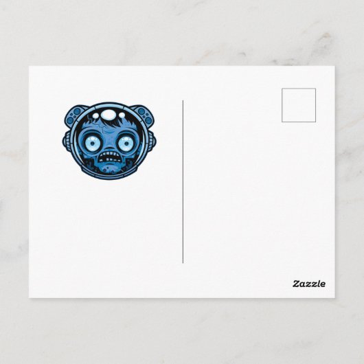 Zombie Astronaut Briefkaart (Achterkant)
