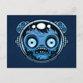 Zombie Astronaut Briefkaart (Voorkant)