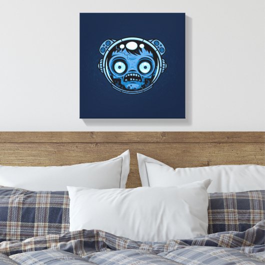 Zombie Astronaut Canvas Afdruk (Insitu (Slaapkamer))