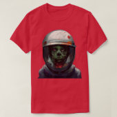 Zombie Astronaut Halloween Party Space Undode Mann T-shirt (Design voorkant)